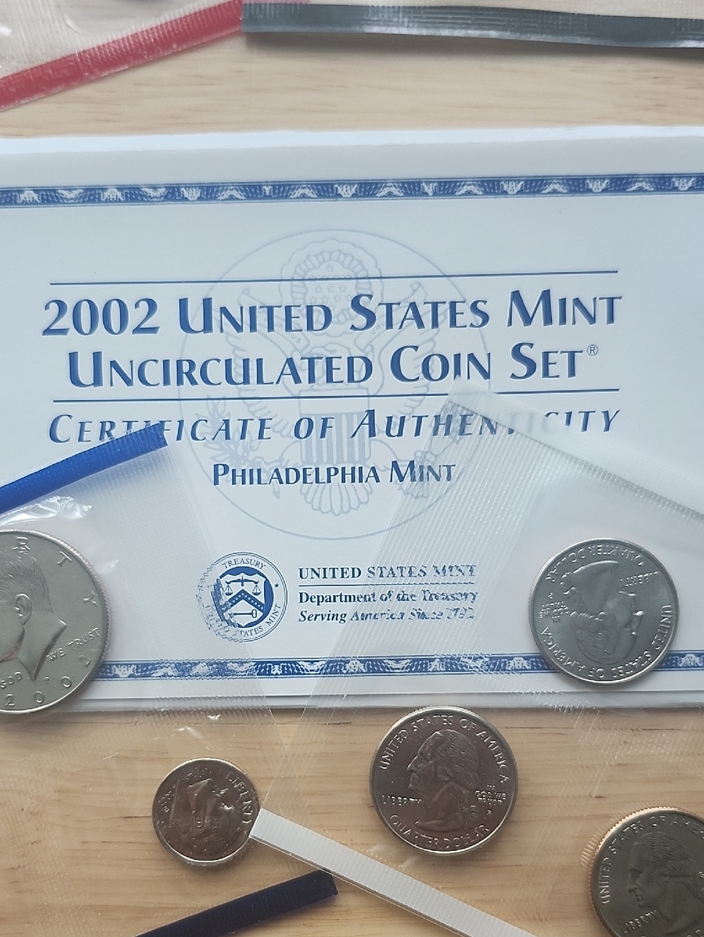 2002 United States Mint Uncirculated Coin Sets Denver And Philadelphia Mints - Picture 3 of 7